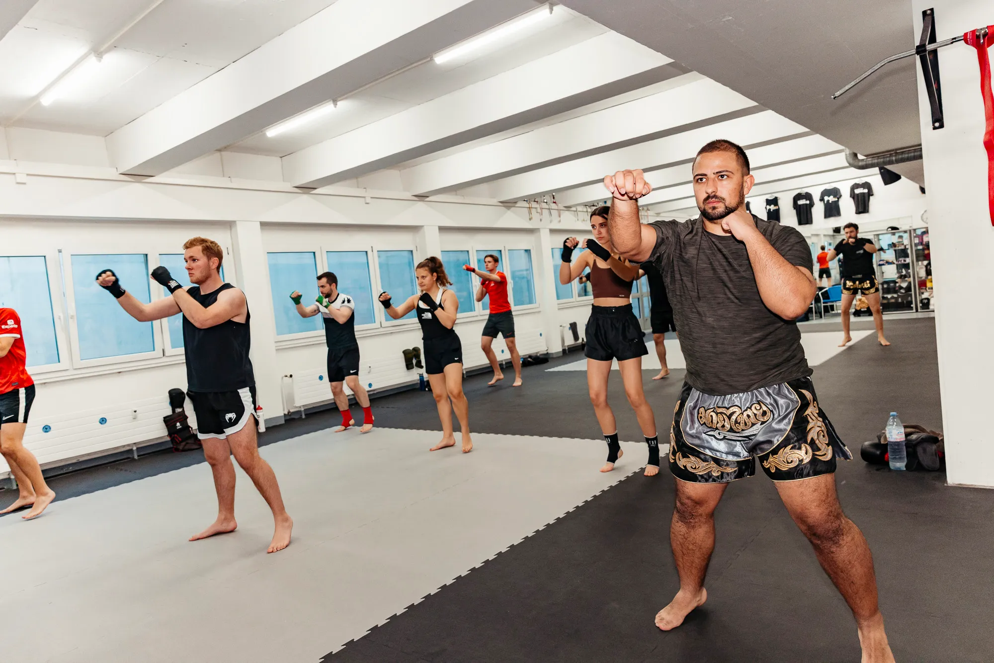 Schattenboxen im Training